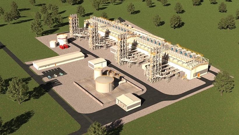 Sketch of Riau power plant