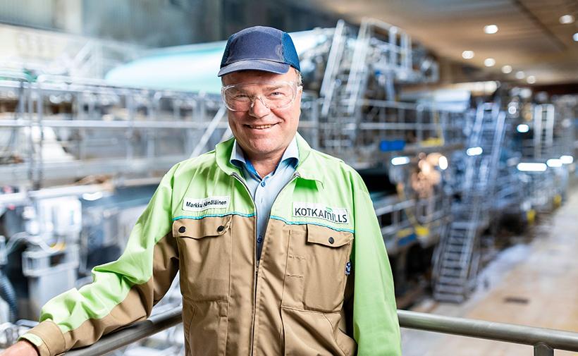 Markku Hämäläisellä on 35 vuoden työkokemus paperiteollisuudesta. Hänen ensimmäinen työpaikkansa oli sattumalta sama Kotkan paperitehdas, joka kantaa nykyään Kotkamillsin nimeä. Tehtaan juuret ovat 1870luvulla.