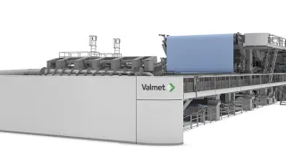 A picture of Valmet's OptiConcept_M_kraftliner paper machine.